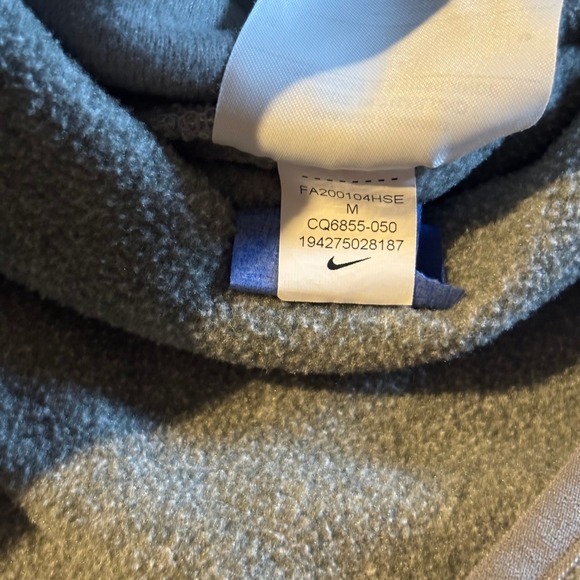 Nike Mens‎ Gray 1/2 Zip Pullover Masters Golf Tournament Medium - Picture 4 of 8